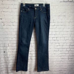 Paige Canyon Baby Boot jeans size 27 dark wash